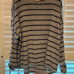 Striped Gray Sweater